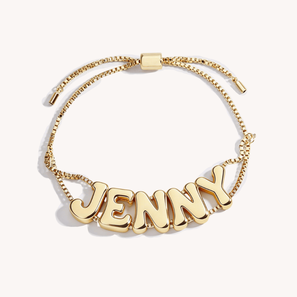 Pulsera Elegante Ajustable Con Nombre