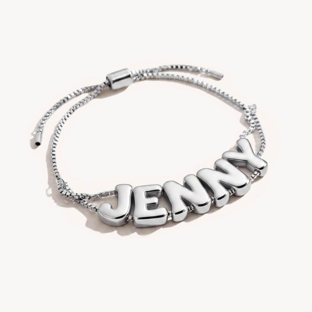 Pulsera Elegante Ajustable Con Nombre