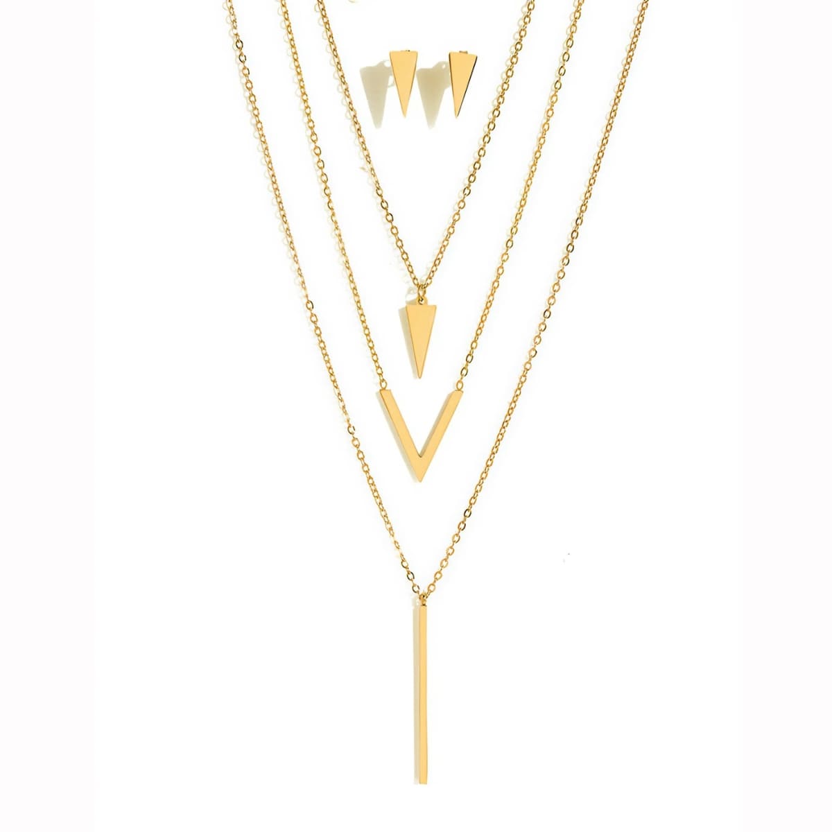Glinora V Pendant Jewelry Set
