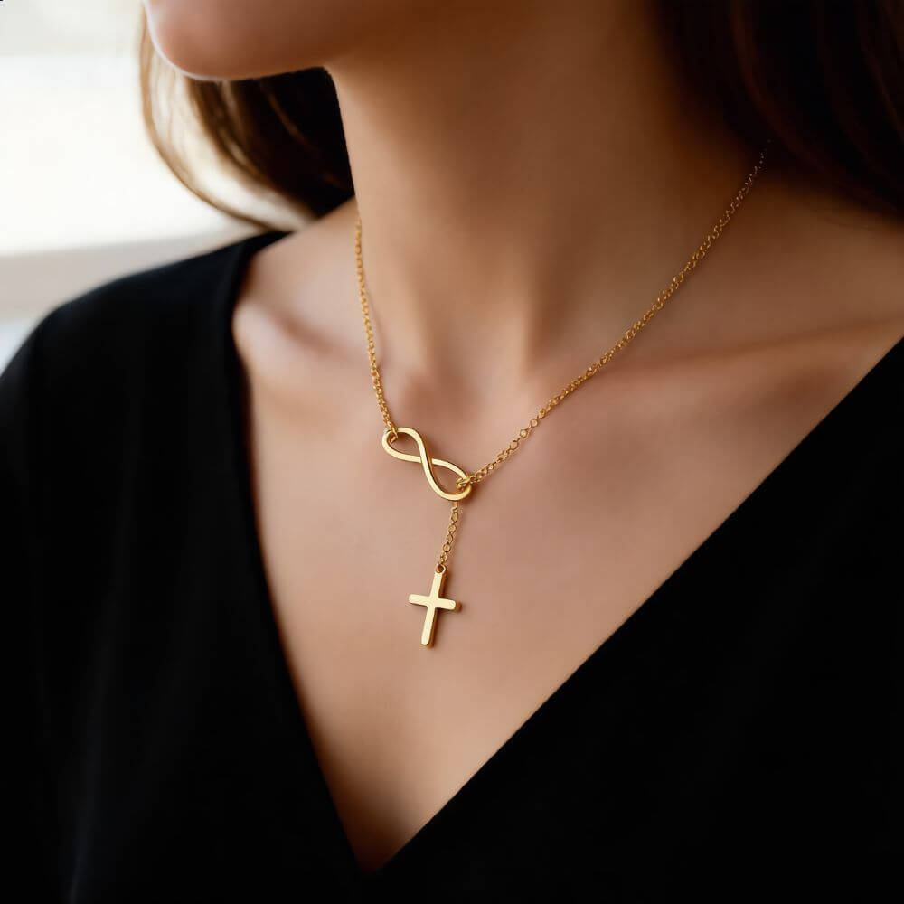 Infinity Cross Necklace