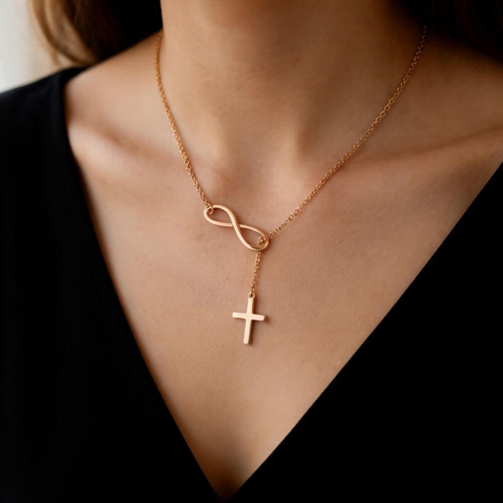 Infinity Cross Necklace